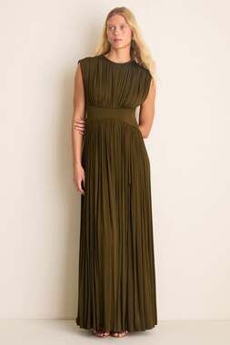 NWT Zimmermann Luna Olive Green Maxi Column Dress Us 12 (designer 4)
